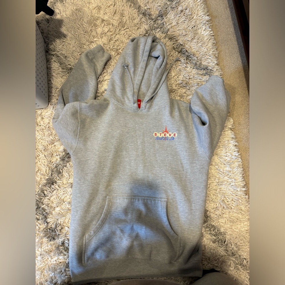 grey hoodie